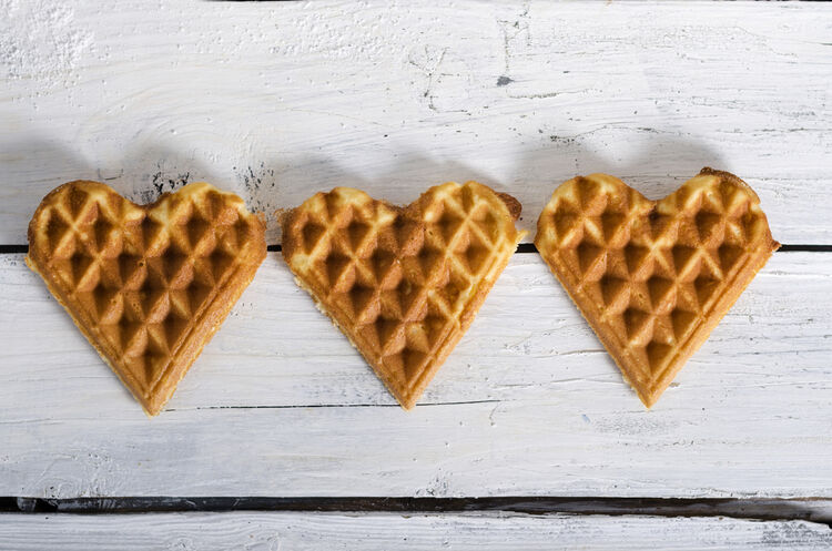 Waffelherzen